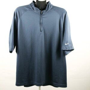Nike Golf, XXL Men's Nike Sphere Dry Golf shirt, Navy, short sleeved